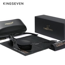 KINGSEVEN 2024 New Men's Polarized Sunglasses Aluminum Frame UV400 Sun Glasses M
