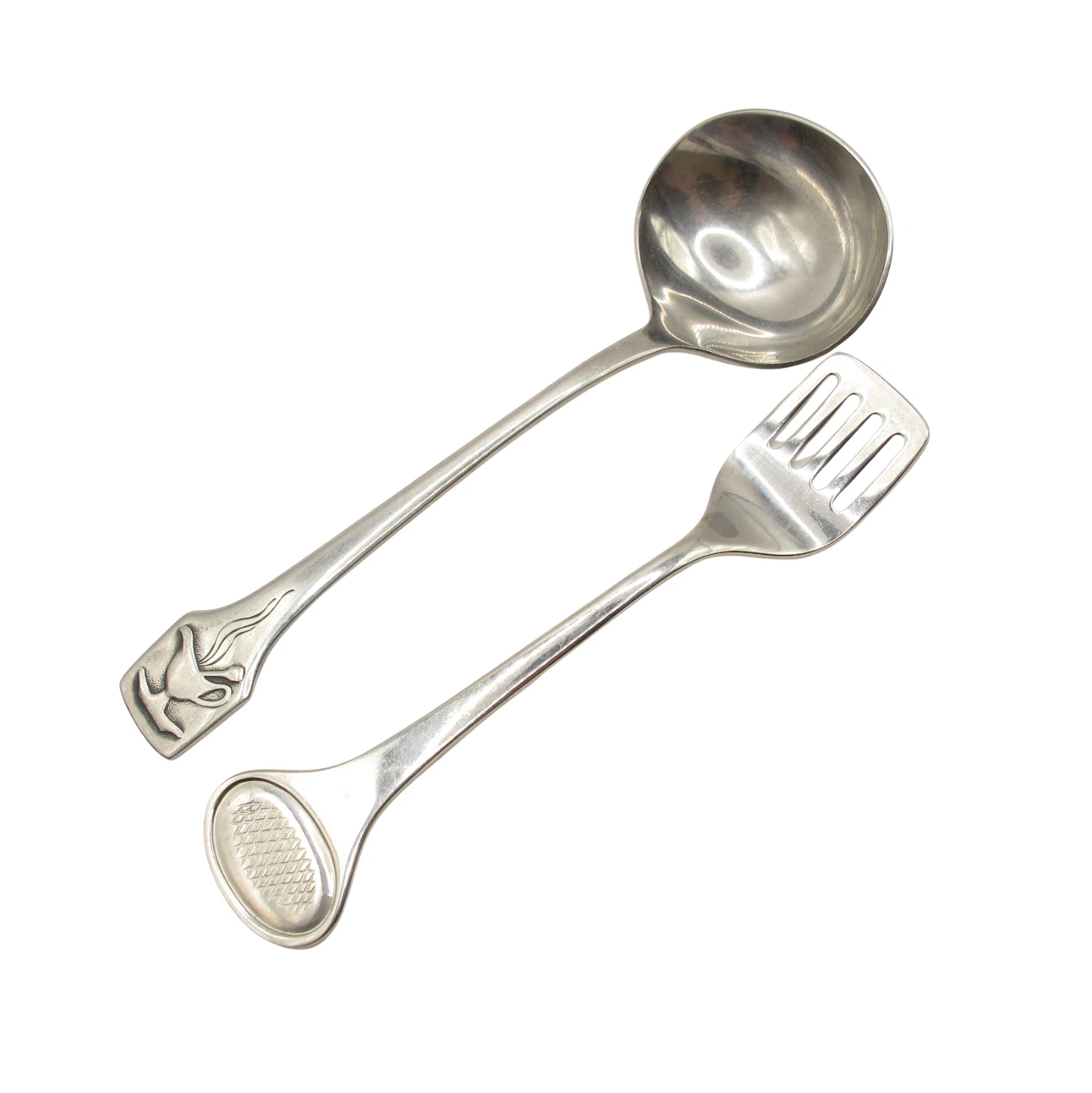 Vintage BSF Stainless Steel Gravy Ladle Slotted Spoon Set of 2 West Germany
Opens in a new window or