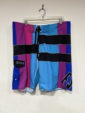 VINTAGE Billabong Board Shorts Mens 38 Taj Burrow Swim Surf Platinum X Y2K