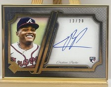 2021 Topps Transcendent Christian Pache Gold Frame Auto /20 #TCAV-CP