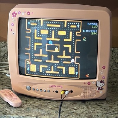 Hello Kitty Pink CRT TV SanrioHKTV13 Hitachi Emerson W Built