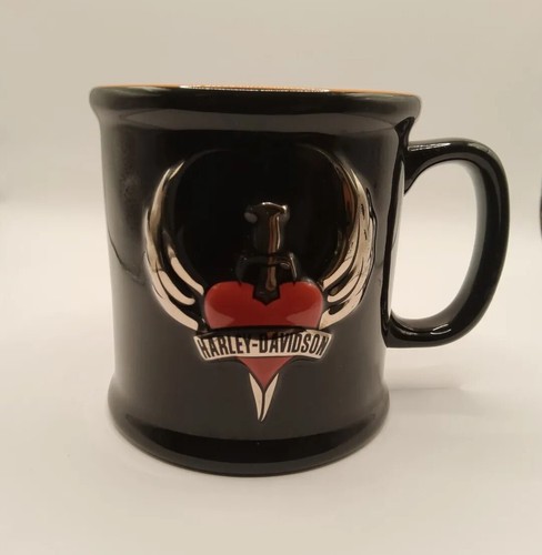 Harley Davidson Mug 2002 With Sword & Heart - Picture 3 of 10