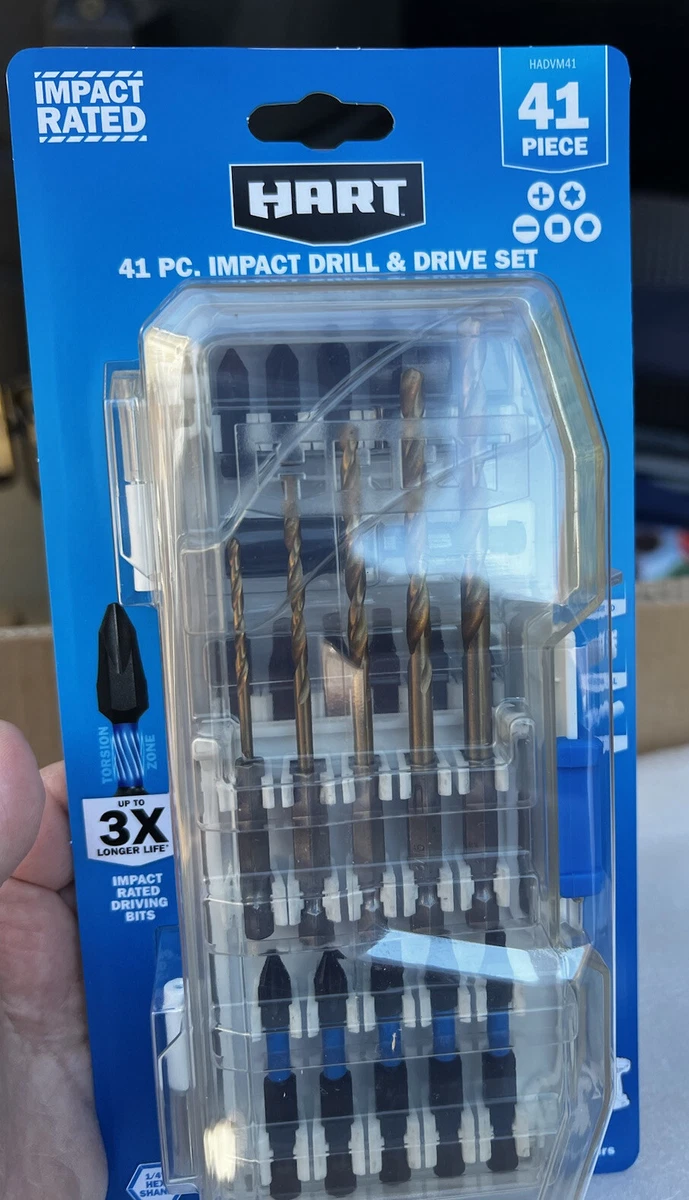 HART 41 Piece Impact Drill and Drive Set eBay