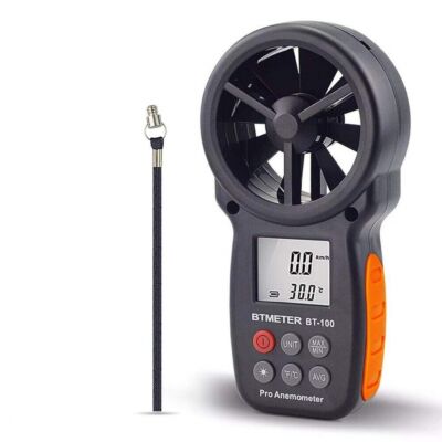 BTMETER BT-100 Handheld Digital Anemometer Wind Speed Meter 0.3~30m/s LCD Tester