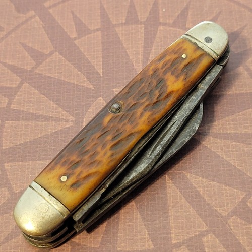 USA Knife By Camillus Circa 194160 Four Blade Premium STOCKMAN