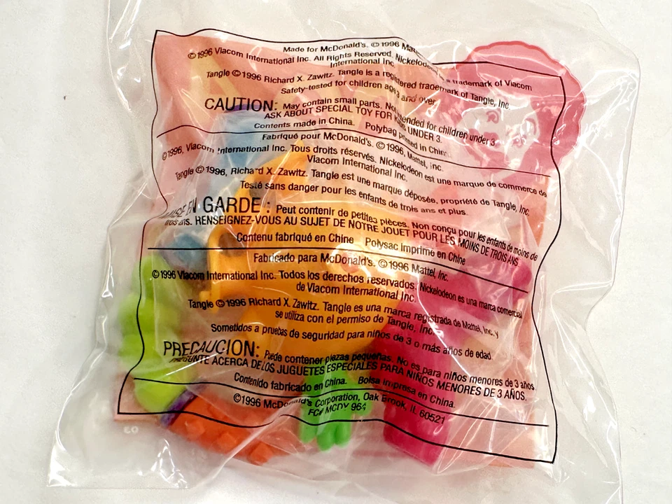 McDonald's Happy Meal Nickelodeon Tangle #4 1997 - sellado Foto 2 de 2