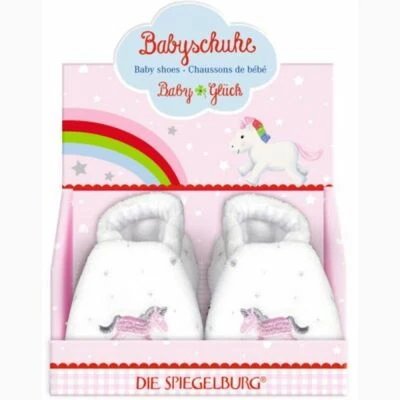 Die Spiegelburg * 14476 Babyschuhe Einhorn BabyGlück, one Size (0-6 Mon.)