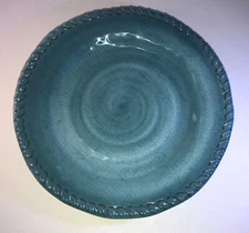 Pier 1 Aqua Blue 9” Melamine Appetizer/Snack Dishwasher Safe Plate-NEW-SHIP24HRS