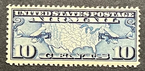 Travelstamps:1926-30 US Stamps Scott # C7 mint Map of US and Airplanes MNH OG - Picture 5 of 5
