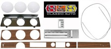 1971 Cutlass 442 Convert Deluxe Wood Grain Chrome Bezel Bead Lenses More