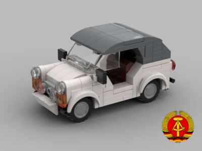Instructions   Trabant 601 Tramp Pot Convertible White Grey Clamp Block Model