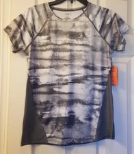 Tek Gear Women Athletic Short Sleeve Shirt Baselayer Tee Gray Small NEW