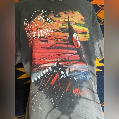 Vintage 1990’s Pink Floyd The Wall Tie dyed Band Tee! Size Large. hippie boho - Picture 2 of 12