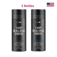 VIKADA Hair Fibers Hair Keratin Powder Hair Building 2 Bottles 27.5g/0.97oz