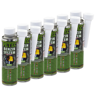 PETEC Benzin System Reiniger Additiv Zusatz 6x 300 ml Motorreiniger Benzinsystem