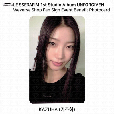 Le Sserafim 1st Studio Album Unforgiven Weverse KT4 MK Fan Sign