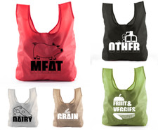 Reusable Shopping Bags, Eco Friendly Foldable Grocery Bag Sets with self-storage