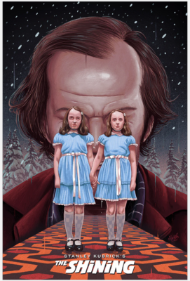 The Shining Here's Johnny Grady Twins Outlook Movie Poster Print