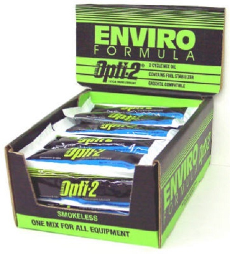 48 ea Interlube Intl 20096 1.8 oz Opti-2 2 Cycle Mix Engine Oil w Fuel Stabilize