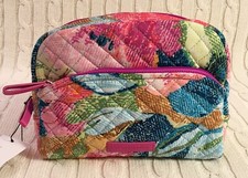 Vera Bradley Iconic Medium Cosmetic Bag Superbloom Travel Quilted NWT