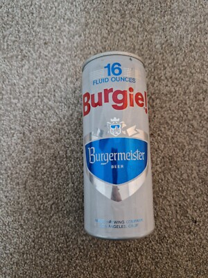 VINTAGE 70ER JAHRE BURGERMEISTER BURGIE BIER LEERE DOSE BREWERIANA KNEIPE DEKOR MANCAVE