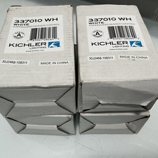 KICHLER 337010 WH White 4 Speed and Dimmer Co...