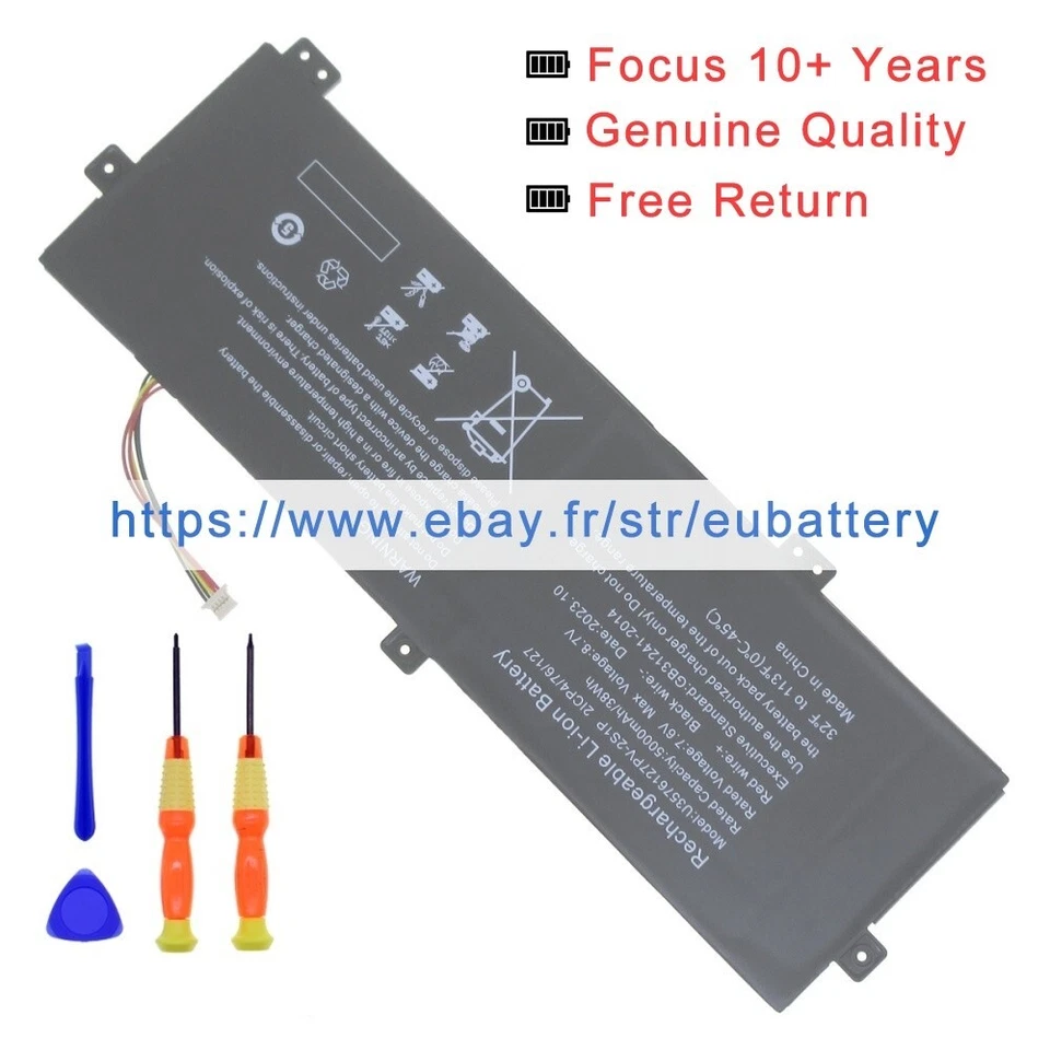 Batería de portátil para 5080270P H-4886280P GWTN156-11BK GWTN156-4 5 líneas Foto 3 de 4