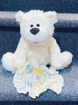 Books Fun Plush Peek A Boo Bear Press & Play Interactive Sound Stuffed Toy lovey