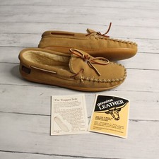 Sioux Mox Vintage Men's Moccasin Slippers Size 8 Genuine Suede Leather