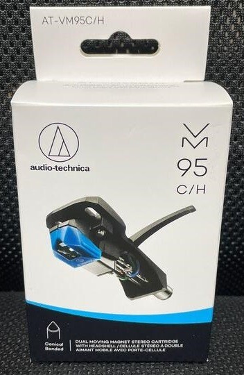 Audio-technica AT-VM95CH VM Type Stereo Cartridge with Headshell wTracking NEW 15590₽