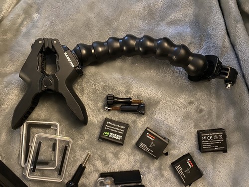 GoPro Hero4 Full Working Condition 6 Batteries, Accessories & Case Action Camera - Picture 2 of 12