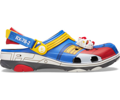 Crocs All Terrain Clog Gundam RX-78-2 Mens Shoes (NEW) Slate Grey Blue