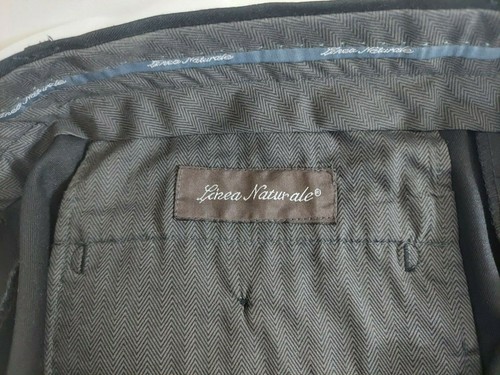 LINEA NATURALE Men's Black Dress Pants 36 Flat Front - Picture 6 of 8