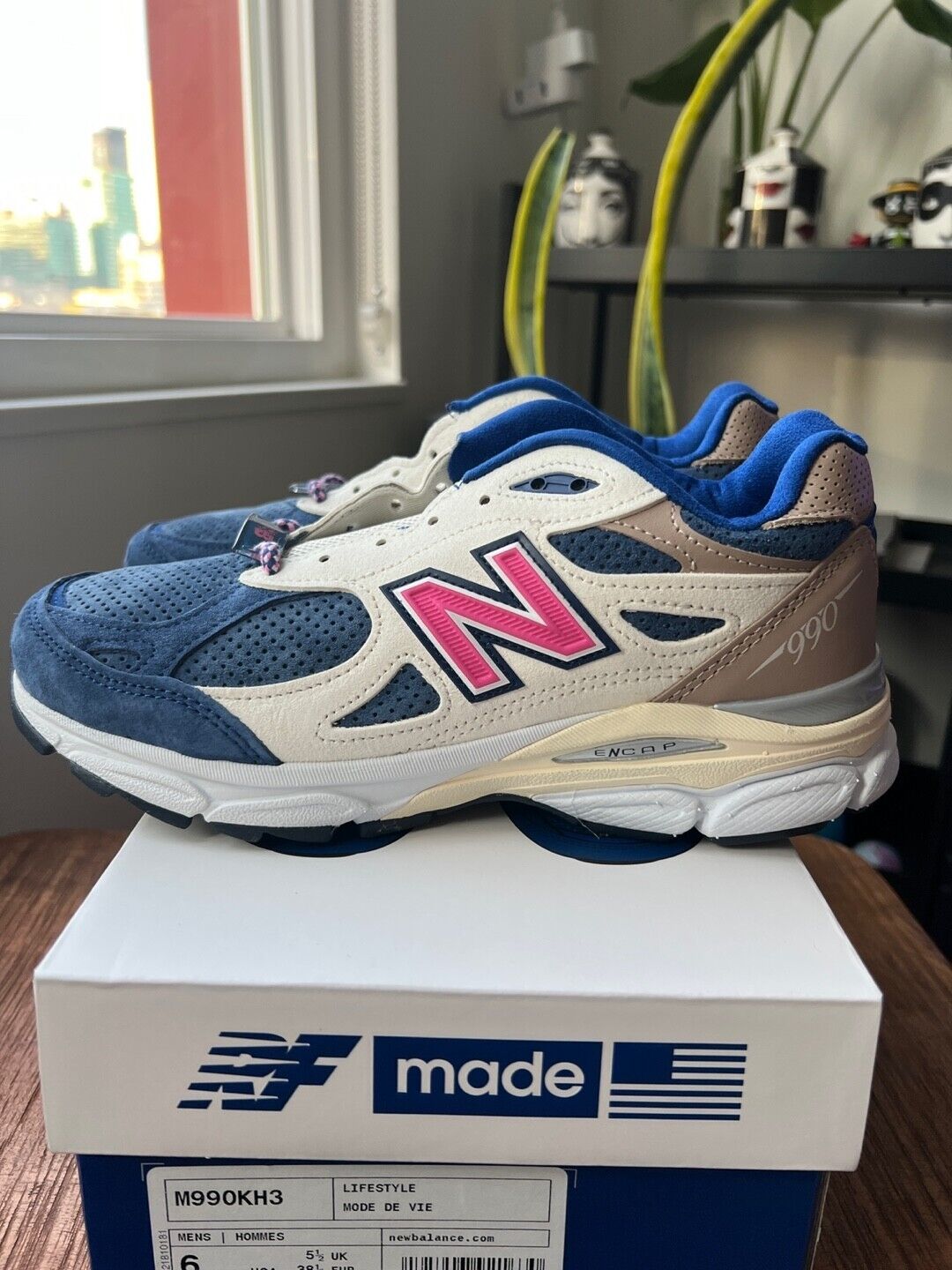 【美品】KITH × NB  990 v3 デイトナ 27.5cm