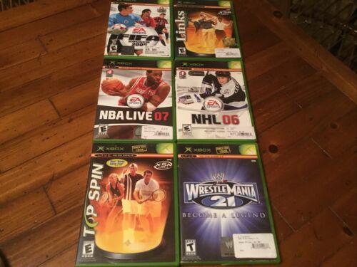 Lot Of 6 Original Xbox Miscellaneous Sports Games Microsoft - Picture 1 of 4