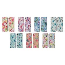 NINOLA ABSTRACT NATURE FLOWERS LEATHER BOOK WALLET CASE FOR APPLE iPOD TOUCH MP3