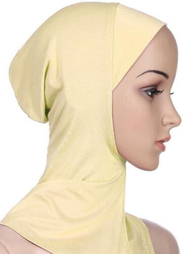 Plain Muslim Head scarf Inner Hijab Caps Islamic Underscarf Ninja Scarf hat - Picture 36 of 44