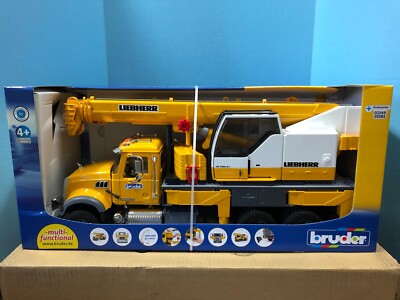 Bruder Yellow Mack Granite Liebherr Crane Truck | eBay