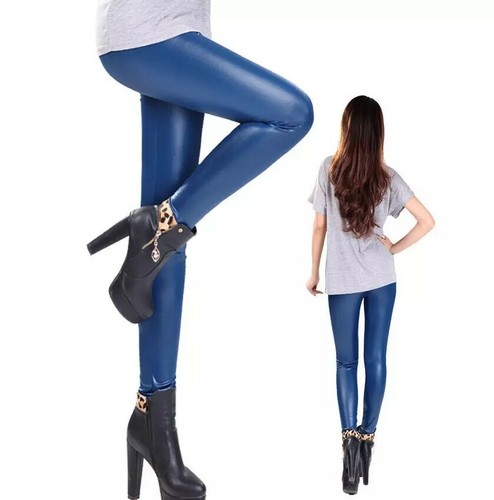 Womens Leather Leggings Size 10/ 12 