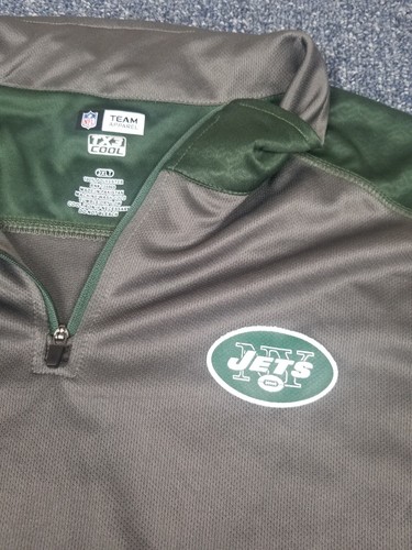 New York Jets Pullover Men's 2XLT TX3 Cool Quarter Zip Team Apparel NFL New      - Bild 5 von 10