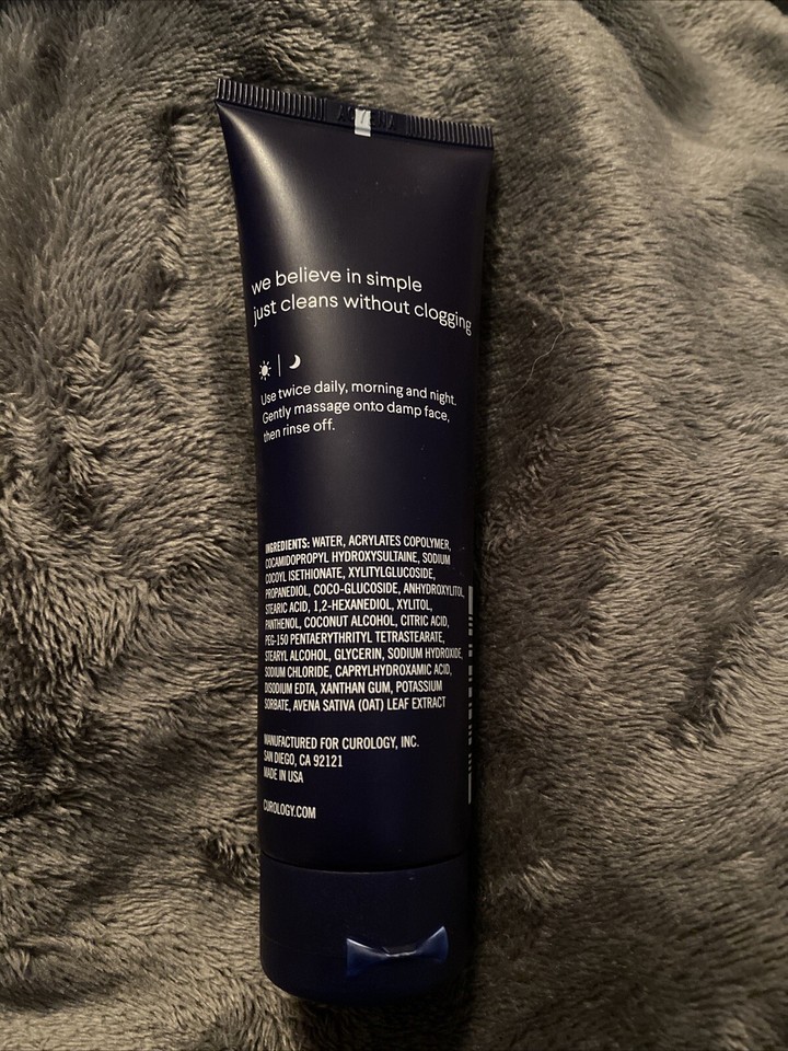 Curology Face Cleanser Skin Care 2.7oz Sealed Bottle Cleans Without