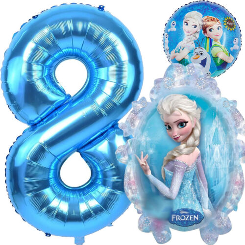 FROZEN BALLON SET Eiskönigin Elsa Kindergeburtstag Kinder Luftballons Deko Party - Bild 15 von 17