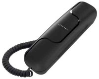 Alcatel T06 Ultra Compact Corded Trimline Phone, Black -  ATL1425574