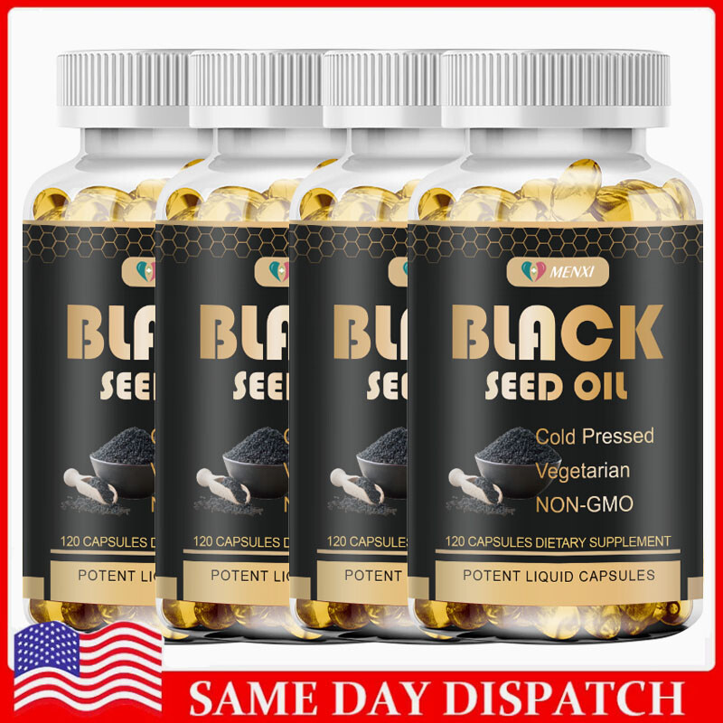 1000mg Cold Pressed Black Seed Oil Capsules for Joint Support & Antioxidant Boost