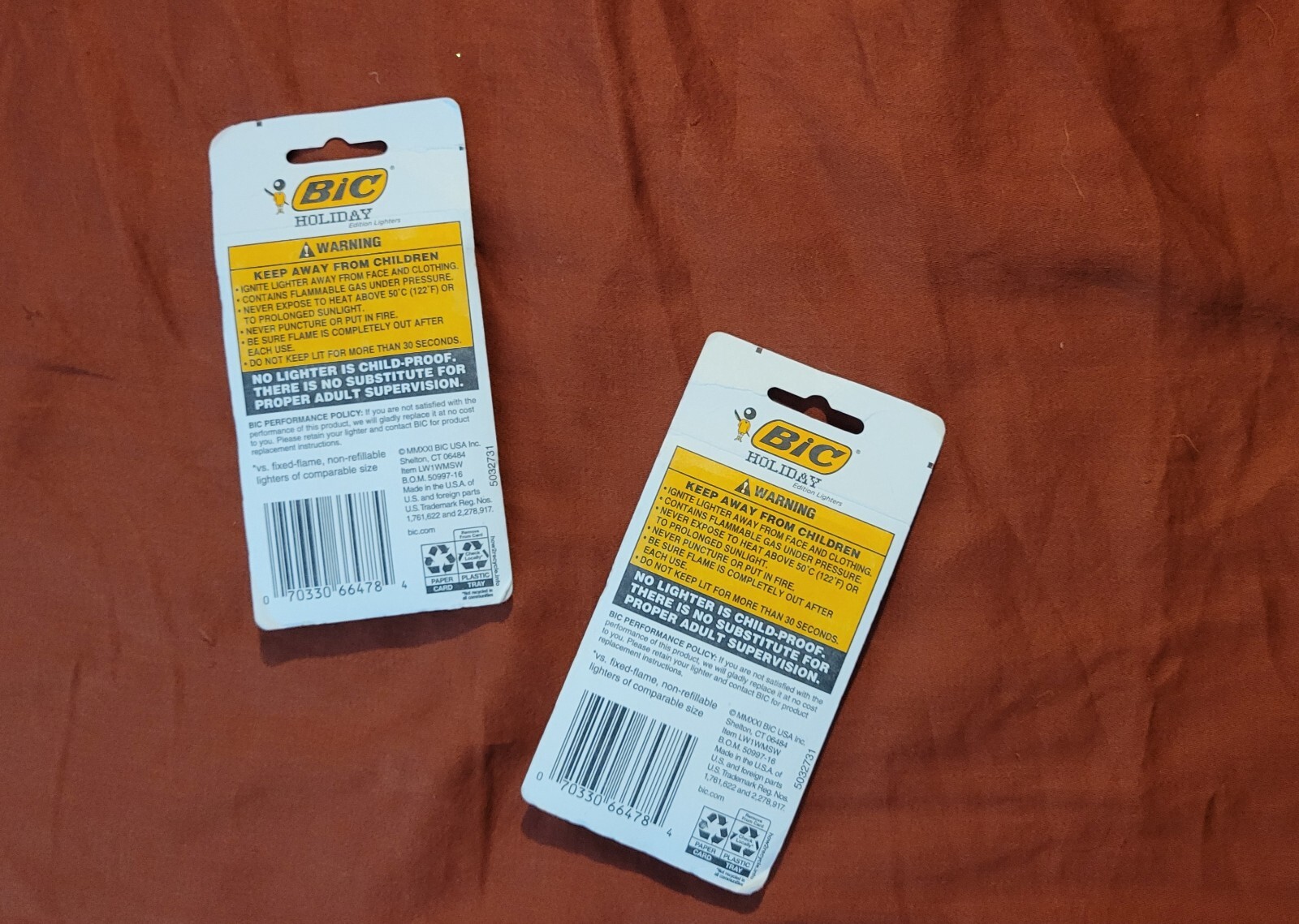 2, 2pk BIC Holiday Series Lighters 70330651470 eBay