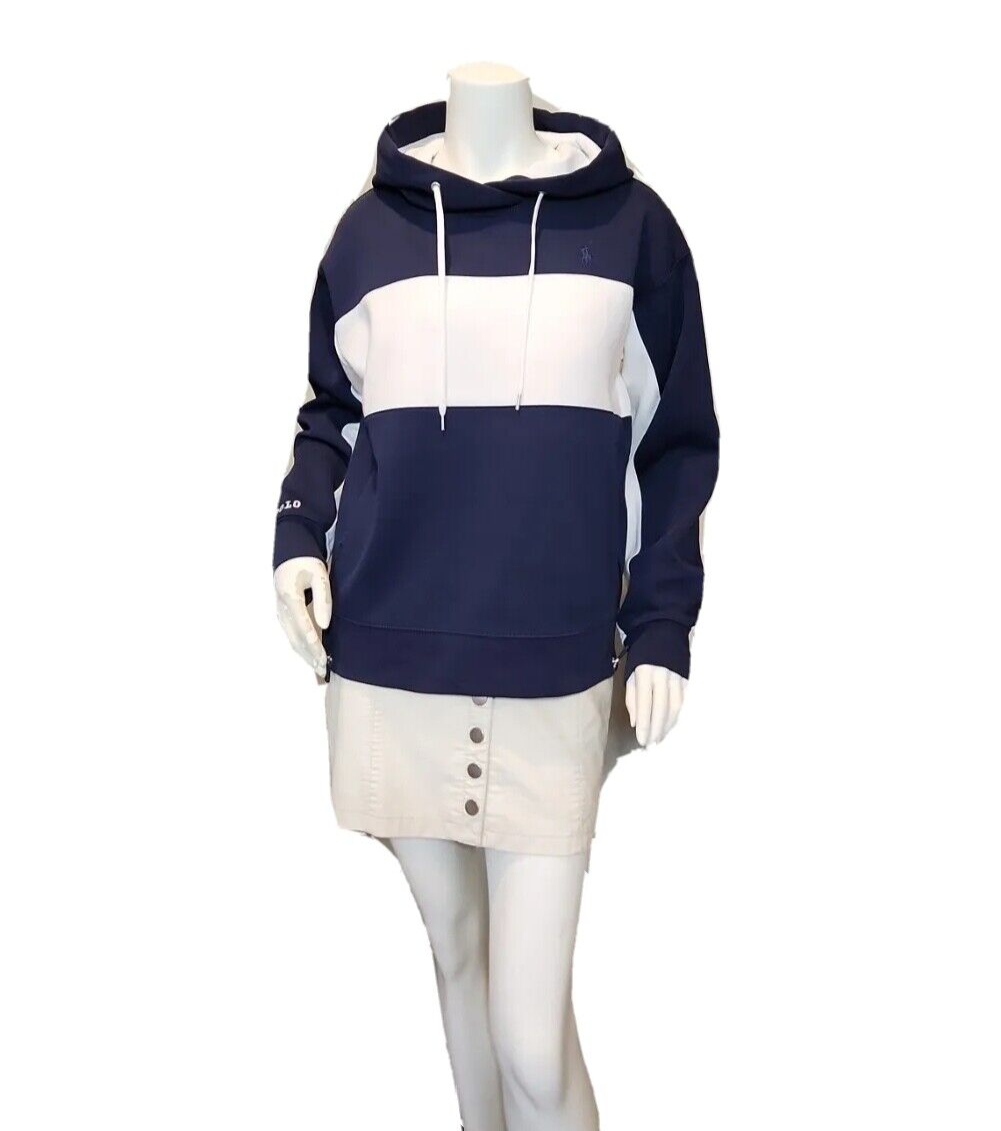 PONY Polo Ralph Lauren Colorblock Performance Felpa con Cappuccio Pullover Felpa Taglia S