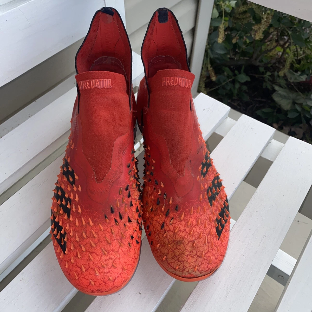 Adidas Predator Freak.3 Laceless Red indoor soccer Cleats kids