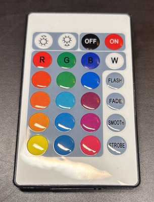 RGB LED Controller Remote 24 Key Color Change Flash Fade Strobe
