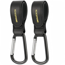 2Pc Stroller Hooks Heavy Duty Carabiner Clips for Diaper Bags Universal