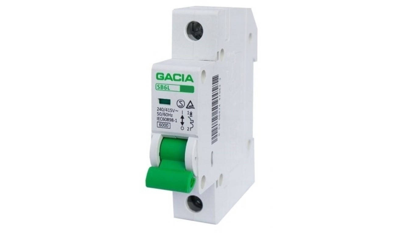 Overcurrent Switch B40 40A 1P 6kA AC SB6L 1P 40B